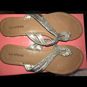 Call It Spring rhinestone sandals
